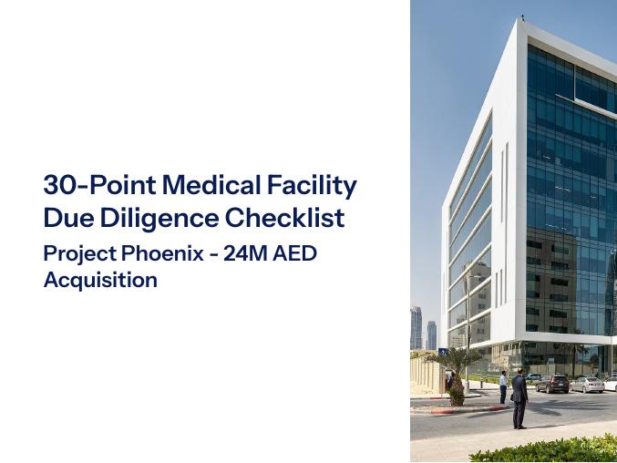 Cover of 30-point clinic due-diligence checklist